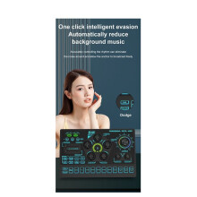 SX91 Live Sound Card USB Sound Mixer Professional Audio Mixing Console Amplifier for Live Sing PC Laptop Cellphone