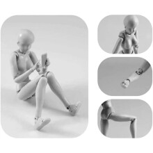 Artists Manikin Art Mannequin Figures Supplies Drawing Tools,Small Drawing Figure Model for Sketching,Painting,Figure,A
