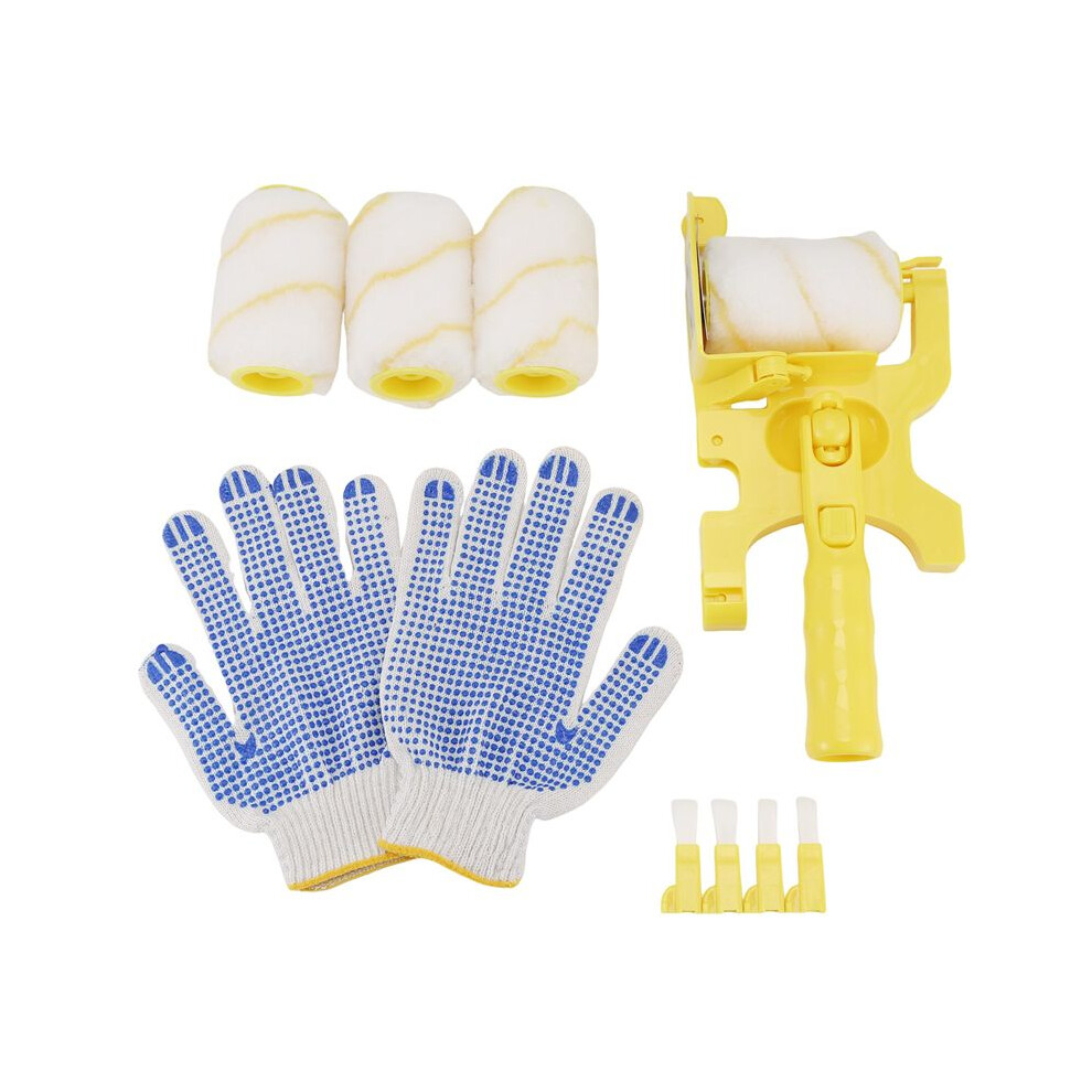 11Pcs Paint Roller Brush Set Multifunctional Hand-Held Clean-Cut Paint Edger Roller Brush Portable Home Improvement Tool 4712242064073