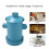 Retro Mülleimer Hydrantenform Hellblau mit 15