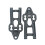 1 Pcs Steering Group Assembly Clutch Set & 2 Pcs Front Swing Arm 9