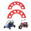 Pignone diviso in alluminio argentato Modello 35 71T 16