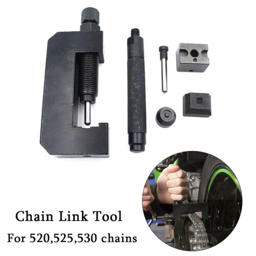 Tools Chain Riveter Punching Chain Link Installation 520/525/530/Oil Seal Chain Disassembling Tool Motorcycle Accessorie 2