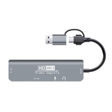 USB 3.0 Video Capture Card -Compatible to USB/Type-C Game Grabber Record MS2131 for PS4/5 Live Broadcast