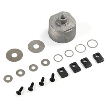 2X Differential Gear Shells Kit Fit for 1/8 HPI Racing Savage XL FLUX Rovan TORLAND Brushless Truck Parts
