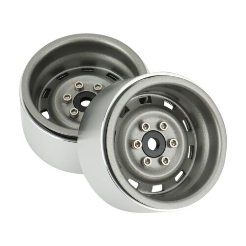 4St 1,9 Tum Metall Beadlock HjulnavfäLg för 1/10 RC Crawler Car Titanium