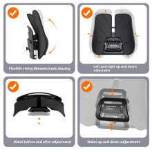 Portable Car Back Support Lumbar Support Cushion for Cars Waist Support for Office Chair Ergonomic Waist Cushion