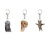 8pcs Cat Meme  Keychain,Funny Meme Image,Cat  Backpack Charm,for Nurses,Doctors,Students and Office Workers 7