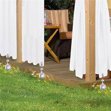 16 Pièces Poids de Nappe en Cristal Lourd Cintres de Poids Pendentifs pour Rideaux de Maintien Rideaux de Douche Jardin