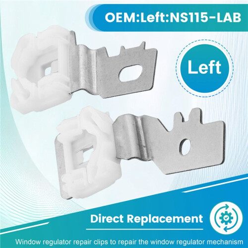 Car Window Regulator Repair Clips for  PRIMERA P12 2002-2007 NS115-LAB Front Left 2