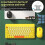 2.4G Wireless Keyboard Mouse Set Gaming Colorful Round Keycap Keyboard Multimedia Keys for Windows / 10