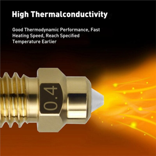 5Pack Nozzle 0.2mm 0.4mm 0.6mm 0.8mm for  Centauri Carbon 3D Printer, High Flow Brass-Hardened Steel Nozzle 2
