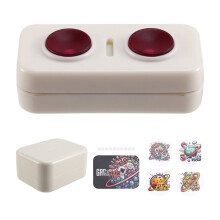 EDC PC Push Slider Mechanical Intensive EDC Decompression Toys Tools White