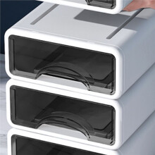 Plastic Box Desktop Organizer Drawer Makeup Storage Box Jewelry Container Stackable Large Office Storage Dustproof