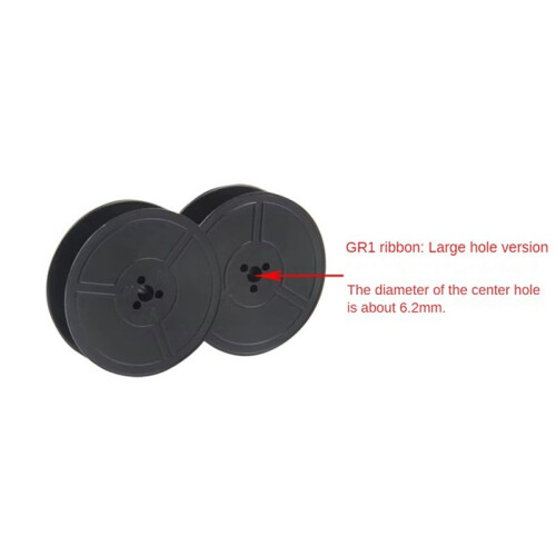 2PCS GR1 Typewriter Ribbon Twin Spool Typewriter Ribbon Replacement for Most Typing Ribbon (Black&Red) 2