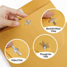 9x12inch Clasp Envelopes 100 Count - Envelopes with Clasp Closure - for Home, Office, Business, or School