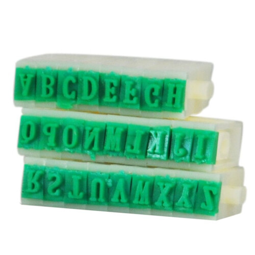 10X Detachable 26-Letters English Alphabet Plastic Stamp Set