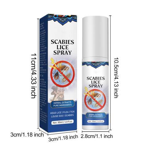 3pcs Organic Head Lice Spray – Long-Term Protection, 30ml Each 1