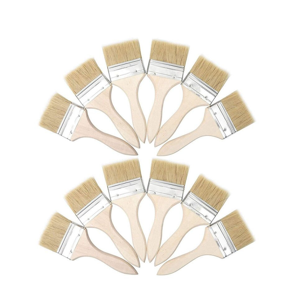 72Pcs Paint Brushes 70Mm Chip Paint And Varnish Brush Perfect For Wall And Wood Painting Stains Glues 4711285326506