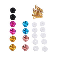 Steel Guitar Strap End Pins 10 Set Locking Metal Anti Slip with Sponge Pads