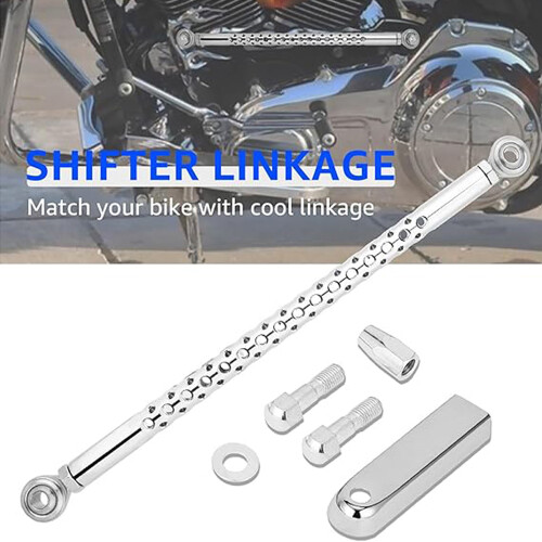 Aluminum Gear Shift Linkage for Harley Davidson 1986-2024, Silver 2