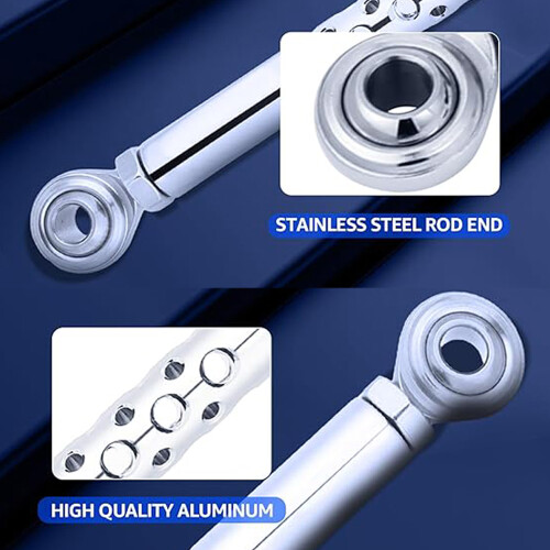 Aluminum Gear Shift Linkage for Harley Davidson 1986-2024, Silver 1