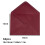 50 Buste Rosso Vino per Inviti e Lettere, 18x13 cm - Ideali per Piccole Imprese B 8