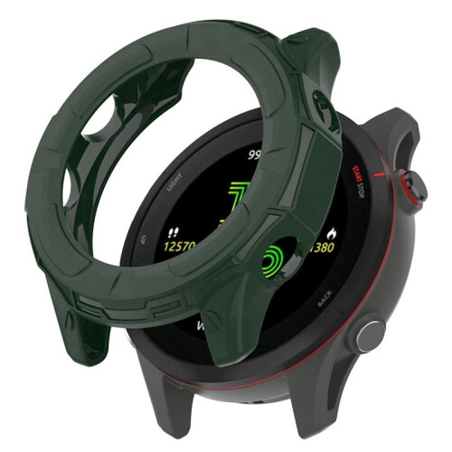 Watch Protective Case for  Forerunner 955 TPU Bumper Cover Semi-Pack Protective Case Green 1