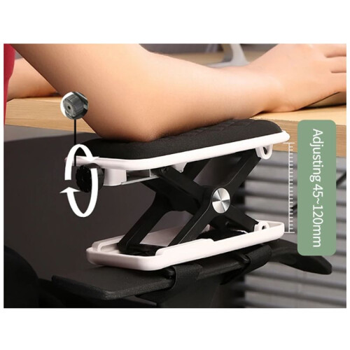 Computer Armrest Pad Extender Hand Bracket Easy Install for Desk Chair Rotatable Mouse Mat Home Office Support Holder 1