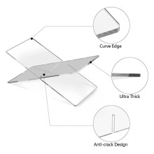4Er-Pack Klarer Acryl-Buchständer, Acryl-Buchhalterständer zum Ausstellen und Lesen Von Büchern