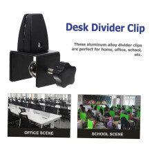 2X Partition Clip Desk Divider Support Clamp Clamps Sneeze Guard Holder for Desk Divider Screen Desk Clamp Divider Desk