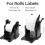 2X External Rolls Label Holder, 2 in 1 Fanfold Stack Paper Holder for Desktop Thermal Label Printer 6
