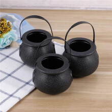 24Pcs  Candy Kettles Witch Skeleton Cauldron Holder Pot with Handle for Halloween Easter St Patrick'S Day Party