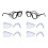 8 Pairs Eye Glasses Side Shields Slip  Clear Side Shield for Safety Glasses 3