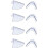 8 Pairs Eye Glasses Side Shields Slip  Clear Side Shield for Safety Glasses 5