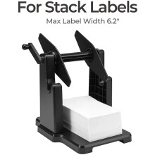 4X Externe Rollen Labelhouder, 2-in-1 Kettingpapierhouder voor Desktop Thermische Labelprinter