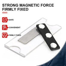Magnetisches Namensschild-Set, Magnetische Ausweishalter mit 3 Starken Magneten, Firmennamensschild/Ausweis-Set mit 20 Stück