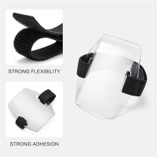 Arm Badge Holder - 12Pcs Armband ID Card Holder Waterproof Armband Badge with Adjustable Elastic Strap