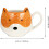 2X Ceramic Coffee Cup Cartoon  Shaped Cup Animal Pattern Home Kitchen Office Juice Milk Cup 8