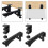 4Pcs Under Desk Keyboard Tray Foldable Brackets with Clamp Easy to Install Adjustable Desktop Extension Shelf 9x4.3cm 3
