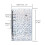 2X A6 Budget Binder Cover Clear PVC 6 Ring Binder Glitter Star Refillable Notebook Shell Protector with 2 Snaps 7