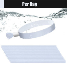 200 Pcs Cloth Event Wristbands, Colored Wrist Bands for Events, for Concert Wrist Strap (White)