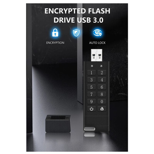 2X Unidade Flash USB Criptografada e Segura USB 3.0 Enfatiza Privacidade e Segurança, com Tranquilidade, 32G 1