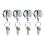 8pcs Retractable Pull Pen Pencil Holder with Belt Clip Key Ring Universal Lanyard 2