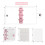 8 Pack  Transparent 3 Ring Binder Covers with Grid Inner Page and 24 Pcs Binder Pockets(3 Pcs/Set) 8