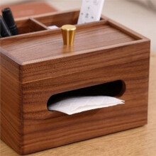Schreibtisch-Sortierbox Aus Holz, Aufbewahrungsbox für Taschentücher, Aufbewahrungsbox für Fernbedienungen auf Dem Wohnzimmertisch