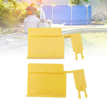 2 pezzi clips a linguetta di bloccaggio per banda filtro Waterway gialla, 10x6cm