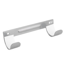 Soporte de pared para tabla de planchar de acero gris plateado