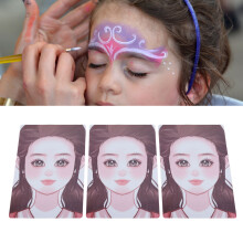 3pcs Reusable Face Painting Practice Boards for Kids 290x210mm
