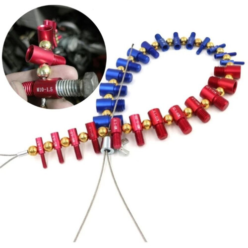 Nut and Bolt Thread Tester Removable Bolt and Nut Size Gauge Nut Thread Identifier 2